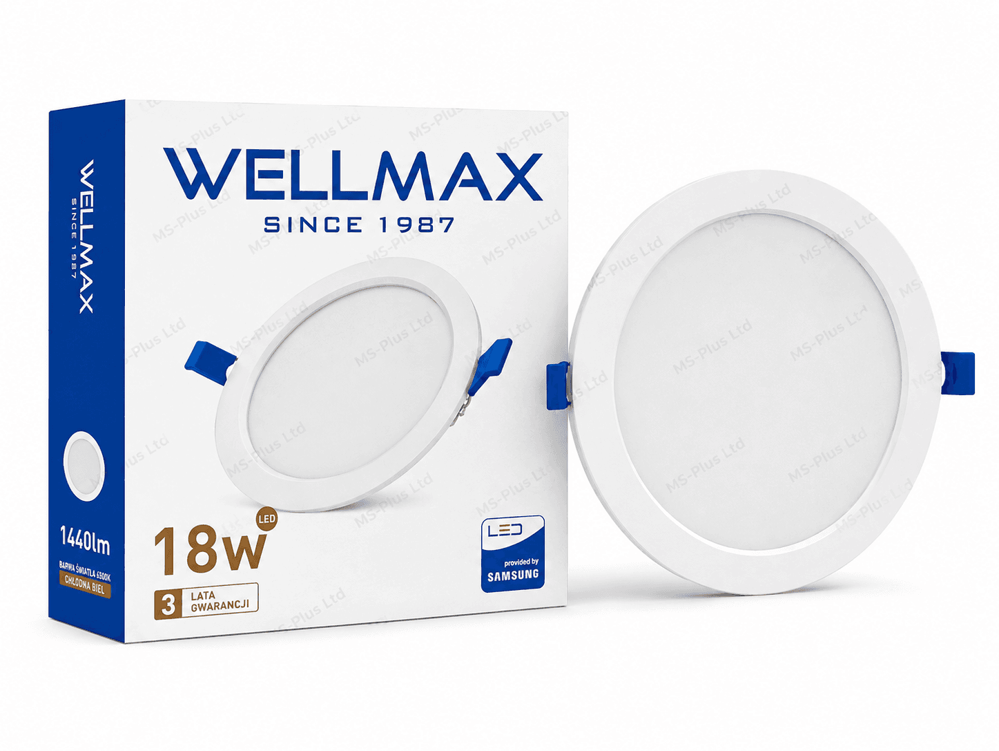 18W Round WELLMAX Sunflower Series LED Recess Downlight