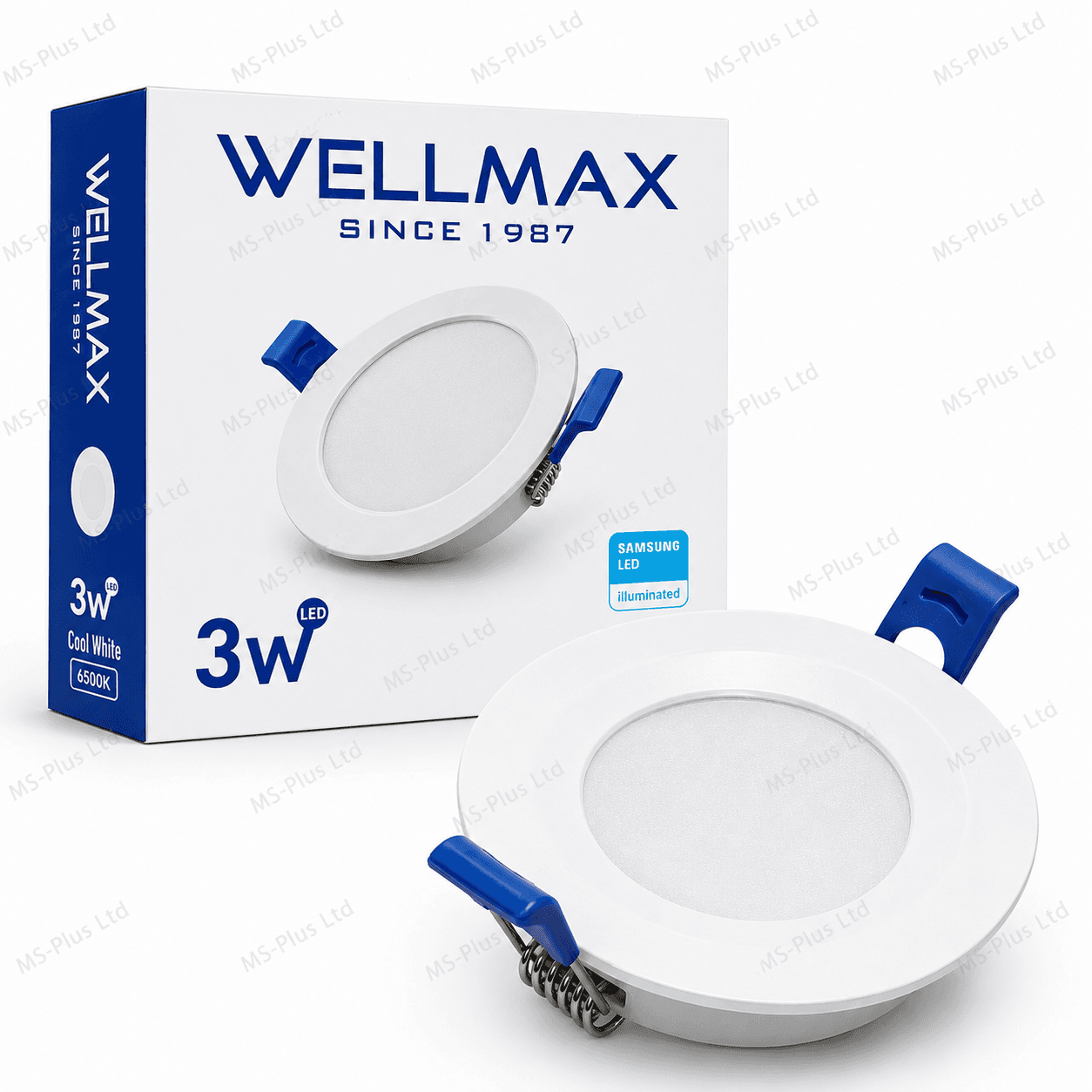 3W Round WELLMAX Sunflower Series LED Recess Downlight