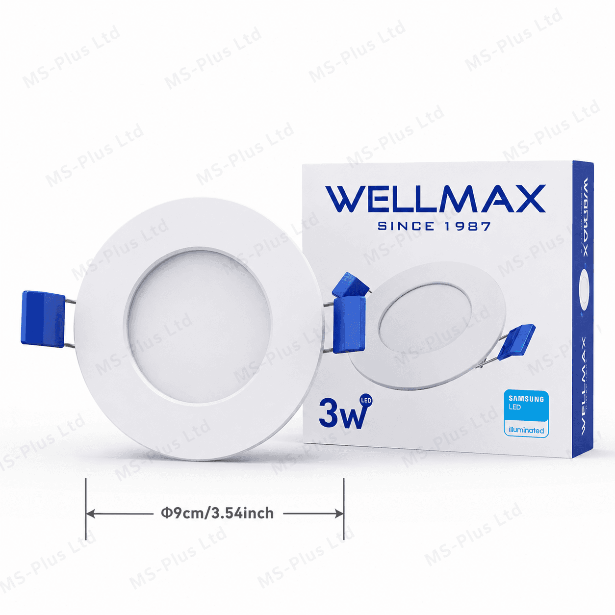 3W Round WELLMAX Sunflower Series LED Recess Downlight - View 2
