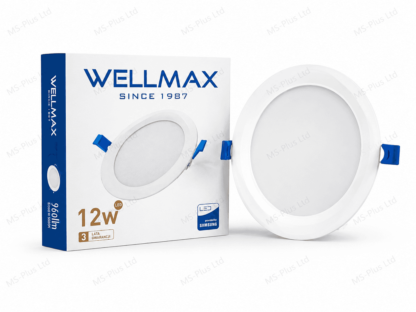 12W Round WELLMAX Sunflower Series LED Recess Downlight