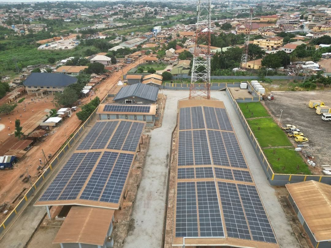 Area view of our completed 500kW peak solar PV system